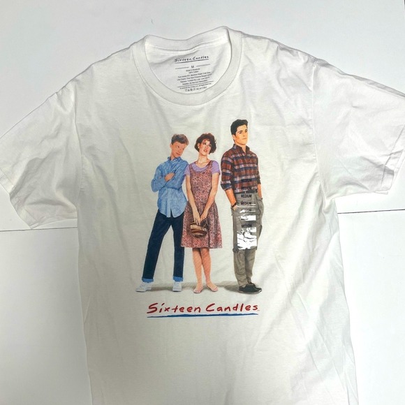 Sixteen Candles Movie White Graphic Tee Shirt Women's Medium NWT - Picture 5 of 8